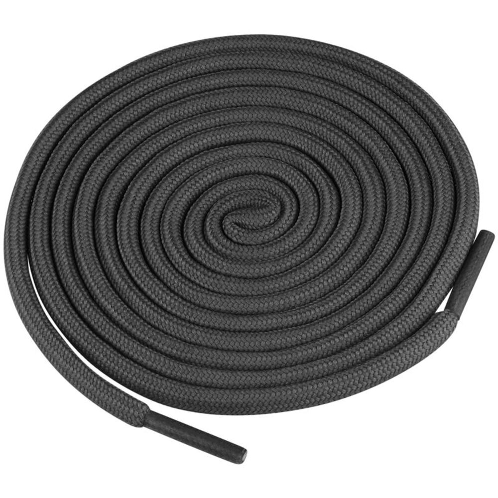 2 Pair Round Shoe Laces Solid Woven Athletic Shoelaces Dark Grey
